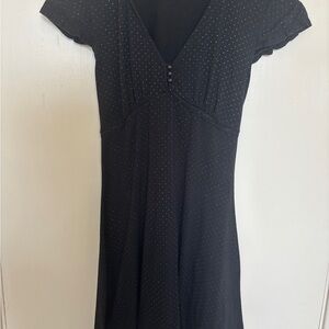 Black Polka Dot Shirt/Dress